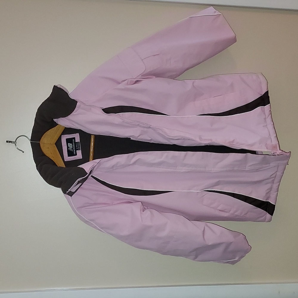 NEW BALANCE Winter Coat Snow Ski Jacket Pink Brown L
